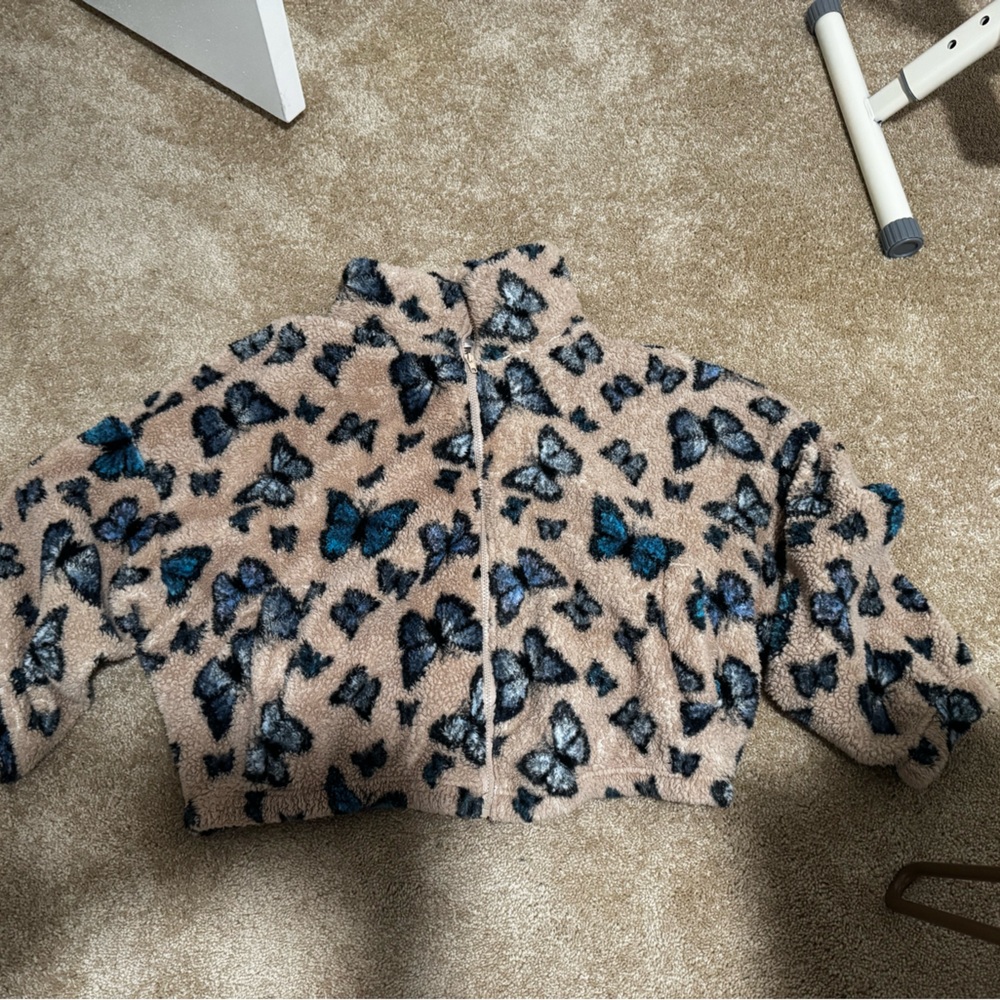 Stella Tweed Plush Fleece Jacket